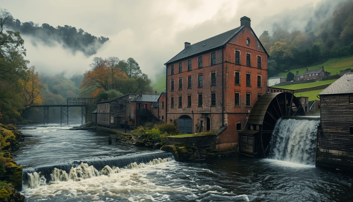 Disrupción en el sector textil: Richard Arkwright lanza "Cromford Mill", el primer hub automatizado de algodón