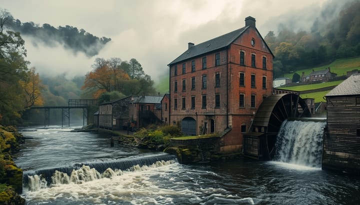 Disrupción en el sector textil: Richard Arkwright lanza "Cromford Mill", el primer hub automatizado de algodón